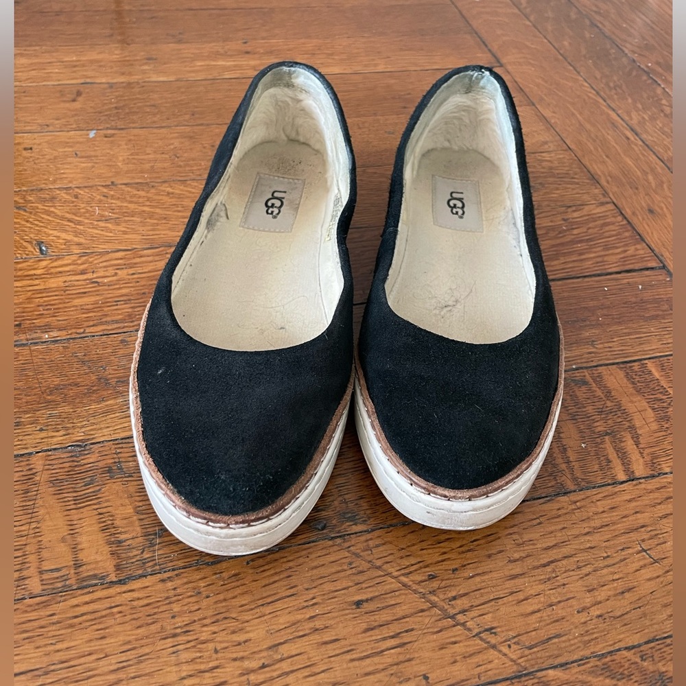 UGG black suede flats